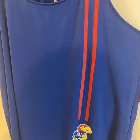 NEW University of Kansas Jayhawks KU Blue Racerback Tank Top Shirt Women's M - Picture 4 of 5